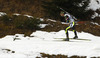 Simon Fourcade of France skiing during Men relay race of IBU Biathlon World Cup in Hochfilzen, Austria. Men relay race of IBU Biathlon World cup was held on Saturday, 13th of December 2014 in Hochfilzen, Austria.
