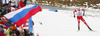 Johannes Thingnes Boe of Norway skiing during Men relay race of IBU Biathlon World Cup in Hochfilzen, Austria. Men relay race of IBU Biathlon World cup was held on Saturday, 13th of December 2014 in Hochfilzen, Austria.
