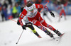 Emil Hegle Svendsen of Norway skiing during Men relay race of IBU Biathlon World Cup in Hochfilzen, Austria. Men relay race of IBU Biathlon World cup was held on Saturday, 13th of December 2014 in Hochfilzen, Austria.
