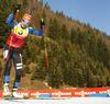  skiing in the Women pursuit race of IBU Biathlon World Cup in Hochfilzen, Austria. Women pursuit race of IBU Biathlon World cup was held on Sunday, 14th of December 2014 in Hochfilzen, Austria.
