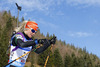  skiing in the Women pursuit race of IBU Biathlon World Cup in Hochfilzen, Austria. Women pursuit race of IBU Biathlon World cup was held on Sunday, 14th of December 2014 in Hochfilzen, Austria.
