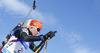  skiing in the Women pursuit race of IBU Biathlon World Cup in Hochfilzen, Austria. Women pursuit race of IBU Biathlon World cup was held on Sunday, 14th of December 2014 in Hochfilzen, Austria.
