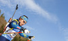 Elisabeth Hoegberg of Sweden skiing in the Women pursuit race of IBU Biathlon World Cup in Hochfilzen, Austria. Women pursuit race of IBU Biathlon World cup was held on Sunday, 14th of December 2014 in Hochfilzen, Austria.
