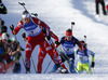 Fanny Welle-Strand Horn of Norway skiing in the Women pursuit race of IBU Biathlon World Cup in Hochfilzen, Austria. Women pursuit race of IBU Biathlon World cup was held on Sunday, 14th of December 2014 in Hochfilzen, Austria.
