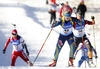 Mona Brorsson of Sweden skiing in the Women pursuit race of IBU Biathlon World Cup in Hochfilzen, Austria. Women pursuit race of IBU Biathlon World cup was held on Sunday, 14th of December 2014 in Hochfilzen, Austria.
