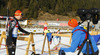 Olli Hiidensalo of Finland during warming up and zeroing before start of the Men pursuit race of IBU Biathlon World Cup in Hochfilzen, Austria. Men pursuit race of IBU Biathlon World cup was held on Sunday, 14th of December 2014 in Hochfilzen, Austria.
