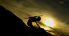 Martin Fourcade of France skiing during the Men pursuit race of IBU Biathlon World Cup in Hochfilzen, Austria. Men pursuit race of IBU Biathlon World cup was held on Sunday, 14th of December 2014 in Hochfilzen, Austria.
