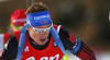 Simon Schempp of Germany skiing during the Men pursuit race of IBU Biathlon World Cup in Hochfilzen, Austria. Men pursuit race of IBU Biathlon World cup was held on Sunday, 14th of December 2014 in Hochfilzen, Austria.
