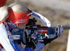 Kaisa Makarainen of Finland during zeroing before start of the Women sprint race of IBU Biathlon World Cup in Hochfilzen, Austria. Women sprint race of IBU Biathlon World cup was held on Friday, 11th of December 2015 in Hochfilzen, Austria.
