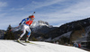 Kaisa Makarainen of Finland skiing during the Women sprint race of IBU Biathlon World Cup in Hochfilzen, Austria. Women sprint race of IBU Biathlon World cup was held on Friday, 11th of December 2015 in Hochfilzen, Austria.
