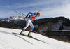Kaisa Makarainen of Finland skiing during the Women sprint race of IBU Biathlon World Cup in Hochfilzen, Austria. Women sprint race of IBU Biathlon World cup was held on Friday, 11th of December 2015 in Hochfilzen, Austria.
