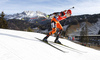 Jana Gerekova of Slovakia skiing during the Women sprint race of IBU Biathlon World Cup in Hochfilzen, Austria. Women sprint race of IBU Biathlon World cup was held on Friday, 11th of December 2015 in Hochfilzen, Austria.
