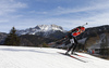 Selina Gasparin of Switzerland skiing during the Women sprint race of IBU Biathlon World Cup in Hochfilzen, Austria. Women sprint race of IBU Biathlon World cup was held on Friday, 11th of December 2015 in Hochfilzen, Austria.
