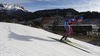 Olga Podchufarova of Russia skiing during the Women sprint race of IBU Biathlon World Cup in Hochfilzen, Austria. Women sprint race of IBU Biathlon World cup was held on Friday, 11th of December 2015 in Hochfilzen, Austria.

