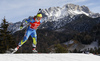 Johanna Talihaerm of Estonia skiing during the Women sprint race of IBU Biathlon World Cup in Hochfilzen, Austria. Women sprint race of IBU Biathlon World cup was held on Friday, 11th of December 2015 in Hochfilzen, Austria.
