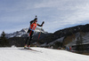 Aita Gasparin of Switzerland skiing during the Women sprint race of IBU Biathlon World Cup in Hochfilzen, Austria. Women sprint race of IBU Biathlon World cup was held on Friday, 11th of December 2015 in Hochfilzen, Austria.
