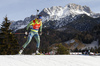 Elisabeth Hoegberg of Sweden skiing during the Women sprint race of IBU Biathlon World Cup in Hochfilzen, Austria. Women sprint race of IBU Biathlon World cup was held on Friday, 11th of December 2015 in Hochfilzen, Austria.
