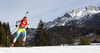 Andreja Mali of Slovenia skiing during the Women sprint race of IBU Biathlon World Cup in Hochfilzen, Austria. Women sprint race of IBU Biathlon World cup was held on Friday, 11th of December 2015 in Hochfilzen, Austria.
