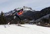 Aita Gasparin of Switzerland skiing during the Women sprint race of IBU Biathlon World Cup in Hochfilzen, Austria. Women sprint race of IBU Biathlon World cup was held on Friday, 11th of December 2015 in Hochfilzen, Austria.
