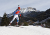 Annukka Siltakorpi of Finland skiing during the Women sprint race of IBU Biathlon World Cup in Hochfilzen, Austria. Women sprint race of IBU Biathlon World cup was held on Friday, 11th of December 2015 in Hochfilzen, Austria.
