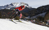 Emma Lunder of Canada skiing during the Women sprint race of IBU Biathlon World Cup in Hochfilzen, Austria. Women sprint race of IBU Biathlon World cup was held on Friday, 11th of December 2015 in Hochfilzen, Austria.
