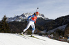 Sanna Markkanen of Finland skiing during the Women sprint race of IBU Biathlon World Cup in Hochfilzen, Austria. Women sprint race of IBU Biathlon World cup was held on Friday, 11th of December 2015 in Hochfilzen, Austria.
