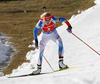 Kaisa Makarainen of Finland skiing during the Women sprint race of IBU Biathlon World Cup in Hochfilzen, Austria. Women sprint race of IBU Biathlon World cup was held on Friday, 11th of December 2015 in Hochfilzen, Austria.
