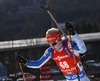 Mari Laukkanen of Finland skiing during the Women sprint race of IBU Biathlon World Cup in Hochfilzen, Austria. Women sprint race of IBU Biathlon World cup was held on Friday, 11th of December 2015 in Hochfilzen, Austria.
