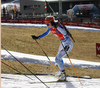 Mari Laukkanen of Finland skiing during the Women sprint race of IBU Biathlon World Cup in Hochfilzen, Austria. Women sprint race of IBU Biathlon World cup was held on Friday, 11th of December 2015 in Hochfilzen, Austria.
