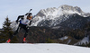 Benjamin Weger of Switzerland skiing during the Men sprint race of IBU Biathlon World Cup in Hochfilzen, Austria. Men sprint race of IBU Biathlon World cup was held on Friday, 11th of December 2015 in Hochfilzen, Austria.
