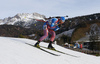 Fifth placed Dmitry Malyshko of Russia skiing during the Men sprint race of IBU Biathlon World Cup in Hochfilzen, Austria. Men sprint race of IBU Biathlon World cup was held on Friday, 11th of December 2015 in Hochfilzen, Austria.
