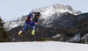 Second placed Martin Fourcade of France skiing during the Men sprint race of IBU Biathlon World Cup in Hochfilzen, Austria. Men sprint race of IBU Biathlon World cup was held on Friday, 11th of December 2015 in Hochfilzen, Austria.
