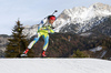 Rok Trsan of Slovenia skiing during the Men sprint race of IBU Biathlon World Cup in Hochfilzen, Austria. Men sprint race of IBU Biathlon World cup was held on Friday, 11th of December 2015 in Hochfilzen, Austria.
