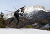 Serafin Wiestner of Switzerland skiing during the Men sprint race of IBU Biathlon World Cup in Hochfilzen, Austria. Men sprint race of IBU Biathlon World cup was held on Friday, 11th of December 2015 in Hochfilzen, Austria.
