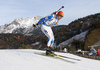 Olli Hiidensalo of Finland skiing during the Men sprint race of IBU Biathlon World Cup in Hochfilzen, Austria. Men sprint race of IBU Biathlon World cup was held on Friday, 11th of December 2015 in Hochfilzen, Austria.
