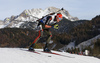 Benedikt Doll of Germany skiing during the Men sprint race of IBU Biathlon World Cup in Hochfilzen, Austria. Men sprint race of IBU Biathlon World cup was held on Friday, 11th of December 2015 in Hochfilzen, Austria.
