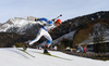 Olli Hiidensalo of Finland skiing during the Men sprint race of IBU Biathlon World Cup in Hochfilzen, Austria. Men sprint race of IBU Biathlon World cup was held on Friday, 11th of December 2015 in Hochfilzen, Austria.

