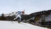 Olli Hiidensalo of Finland skiing during the Men sprint race of IBU Biathlon World Cup in Hochfilzen, Austria. Men sprint race of IBU Biathlon World cup was held on Friday, 11th of December 2015 in Hochfilzen, Austria.
