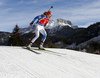 Kaisa Makarainen of Finland skiing during the Women sprint race of IBU Biathlon World Cup in Hochfilzen, Austria. Women sprint race of IBU Biathlon World cup was held on Friday, 11th of December 2015 in Hochfilzen, Austria.

