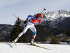 Mari Laukkanen of Finland skiing during the Women sprint race of IBU Biathlon World Cup in Hochfilzen, Austria. Women sprint race of IBU Biathlon World cup was held on Friday, 11th of December 2015 in Hochfilzen, Austria.
