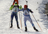 Tuomas Gronman of Finland skiing during the Men sprint race of IBU Biathlon World Cup in Hochfilzen, Austria. Men sprint race of IBU Biathlon World cup was held on Friday, 11th of December 2015 in Hochfilzen, Austria.
