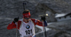 Tarjei Boe of Norway skiing during the Men sprint race of IBU Biathlon World Cup in Hochfilzen, Austria. Men sprint race of IBU Biathlon World cup was held on Friday, 11th of December 2015 in Hochfilzen, Austria.
