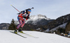 Fourth placed Anton Shipulin of Russia skiing during the Men sprint race of IBU Biathlon World Cup in Hochfilzen, Austria. Men sprint race of IBU Biathlon World cup was held on Friday, 11th of December 2015 in Hochfilzen, Austria.
