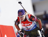 Miriam Goessner of Germany skiing during the Women pursuit race of IBU Biathlon World Cup in Hochfilzen, Austria. Women pursuit race of IBU Biathlon World cup was held on Saturday, 12th of December 2015 in Hochfilzen, Austria.

