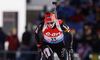 Selina Gasparin of Switzerland skiing during the Women pursuit race of IBU Biathlon World Cup in Hochfilzen, Austria. Women pursuit race of IBU Biathlon World cup was held on Saturday, 12th of December 2015 in Hochfilzen, Austria.
