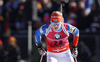Kaisa Makarainen of Finland skiing during the Women pursuit race of IBU Biathlon World Cup in Hochfilzen, Austria. Women pursuit race of IBU Biathlon World cup was held on Saturday, 12th of December 2015 in Hochfilzen, Austria.
