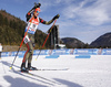 Vanessa Hinz of Germany skiing during the Women pursuit race of IBU Biathlon World Cup in Hochfilzen, Austria. Women pursuit race of IBU Biathlon World cup was held on Saturday, 12th of December 2015 in Hochfilzen, Austria.

