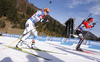 Mari Laukkanen of Finland skiing during the Women pursuit race of IBU Biathlon World Cup in Hochfilzen, Austria. Women pursuit race of IBU Biathlon World cup was held on Saturday, 12th of December 2015 in Hochfilzen, Austria.
