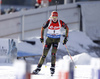 Fourth placed Franziska Hildebrand of Germany arriving to shooting place during the Women pursuit race of IBU Biathlon World Cup in Hochfilzen, Austria. Women pursuit race of IBU Biathlon World cup was held on Saturday, 12th of December 2015 in Hochfilzen, Austria.
