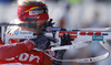 Fifth placed Tiril Eckhoff of Norway shooting during the Women pursuit race of IBU Biathlon World Cup in Hochfilzen, Austria. Women pursuit race of IBU Biathlon World cup was held on Saturday, 12th of December 2015 in Hochfilzen, Austria.
